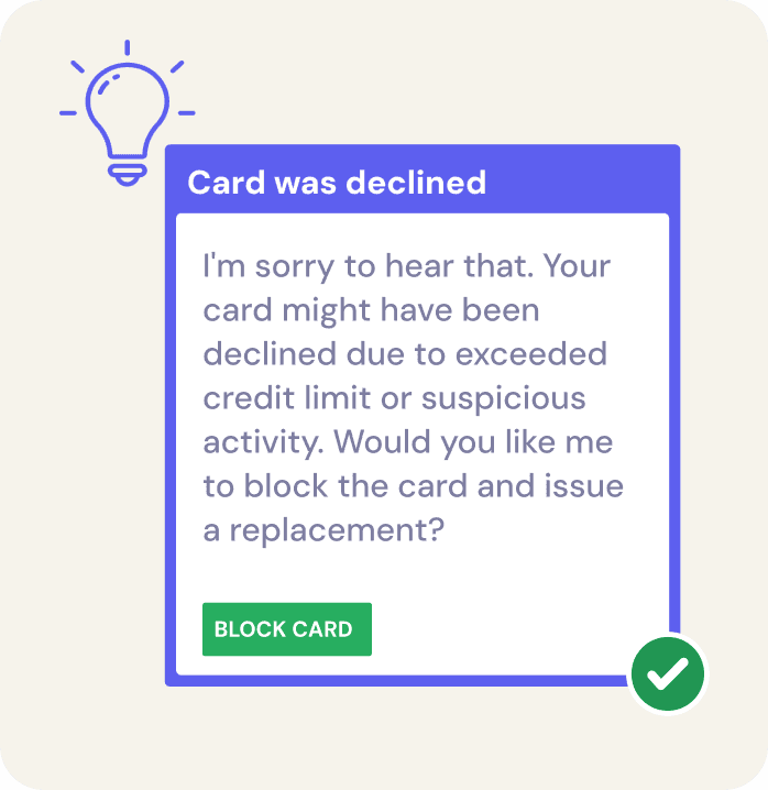 Automate account queries, payments, and compliance-sensitive interactions